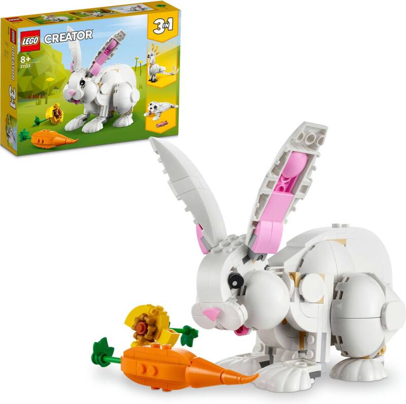 Lego creator 3-in-1 wit konijn - 31133