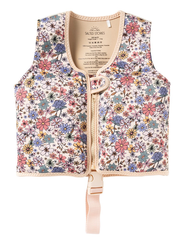 Salted Stories Sparkly Fleurs | Floating Vest | Multicolor ( 86/92 )