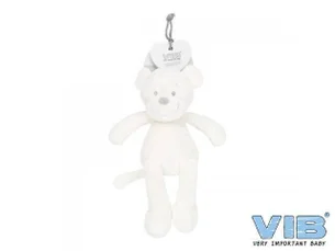 V.i.b. pluche aap groot 35cm 'very important monkey' — wit