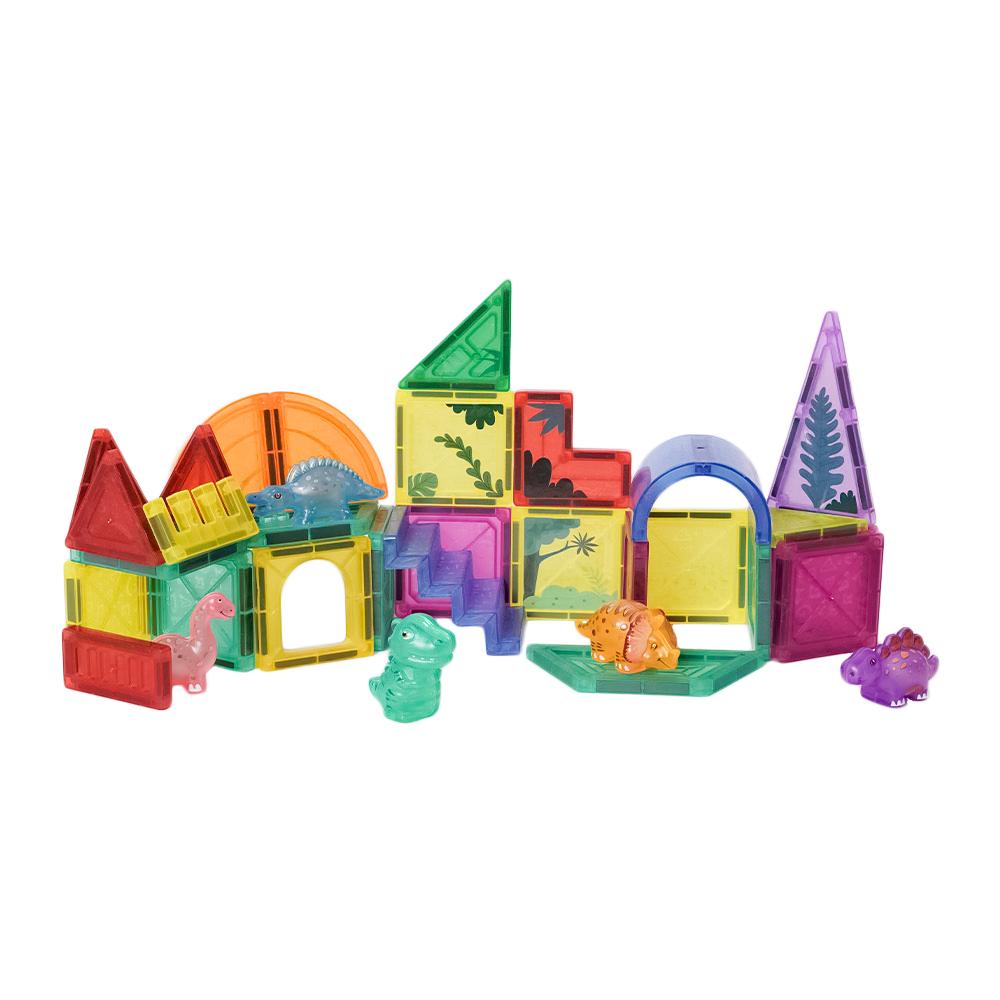 Magnetische Tegels Dino - 39 stuks - 5,5 x 5,5 cm