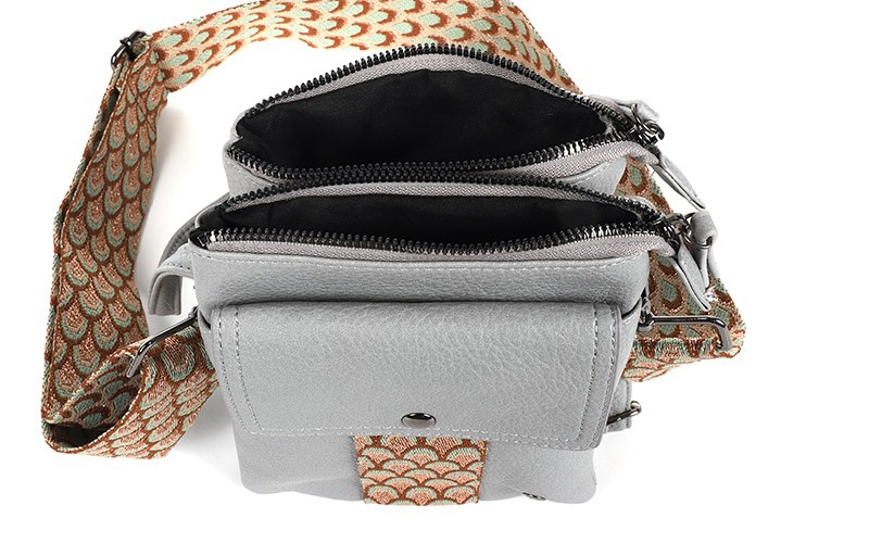 Blauw telefoon- en schoudertasje Mason