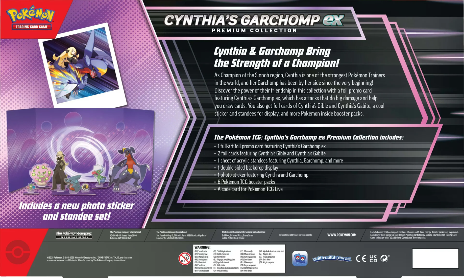 Pokemon - Cynthia's Garchomp EX Premium Collection