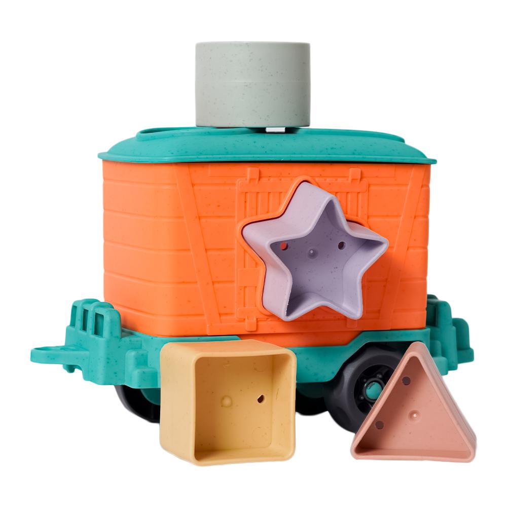 BIOplastic Vormenstoof Trein - 2 Wagons