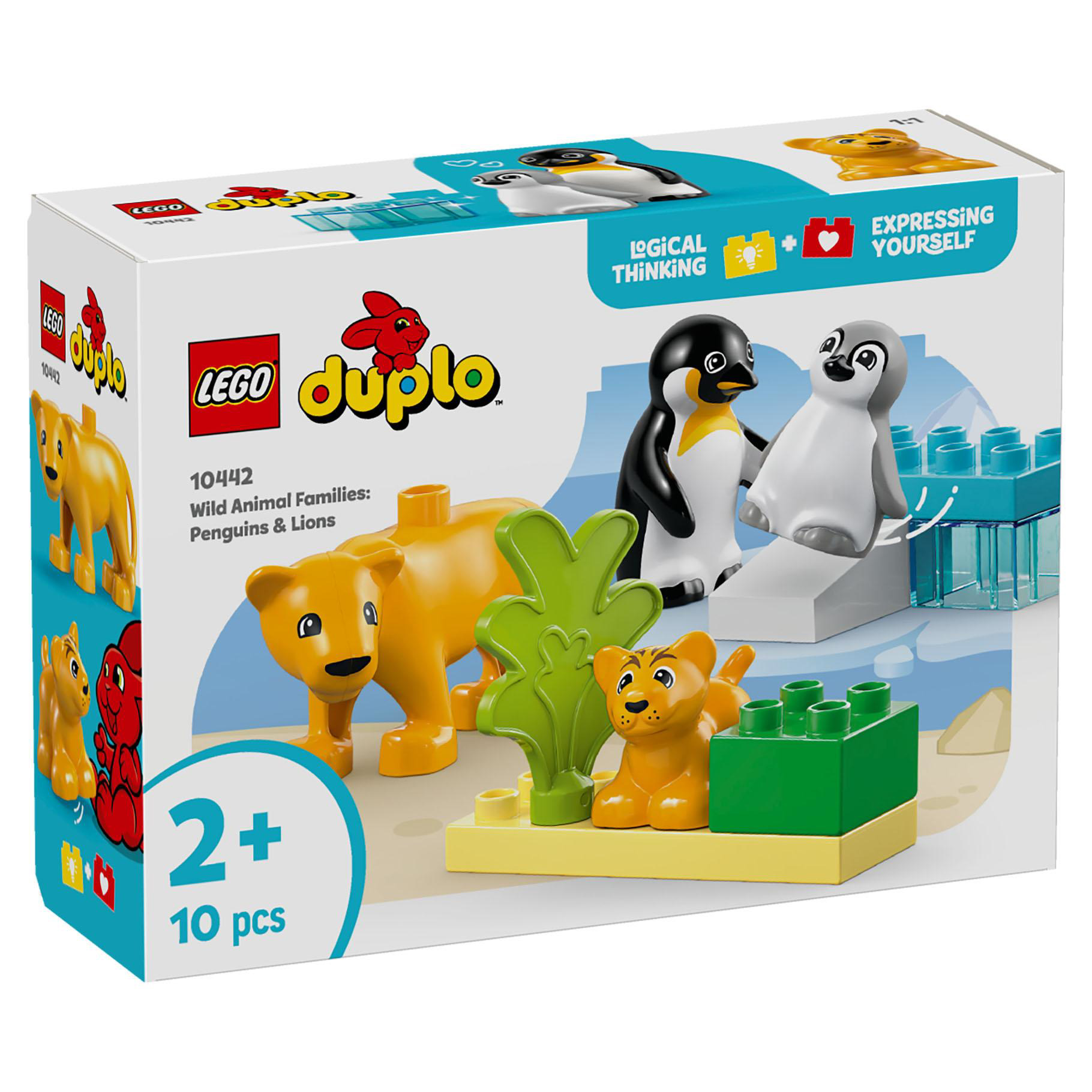LEGO 10442 DUPLO Families van wilde dieren: pinguïns en leeuwen