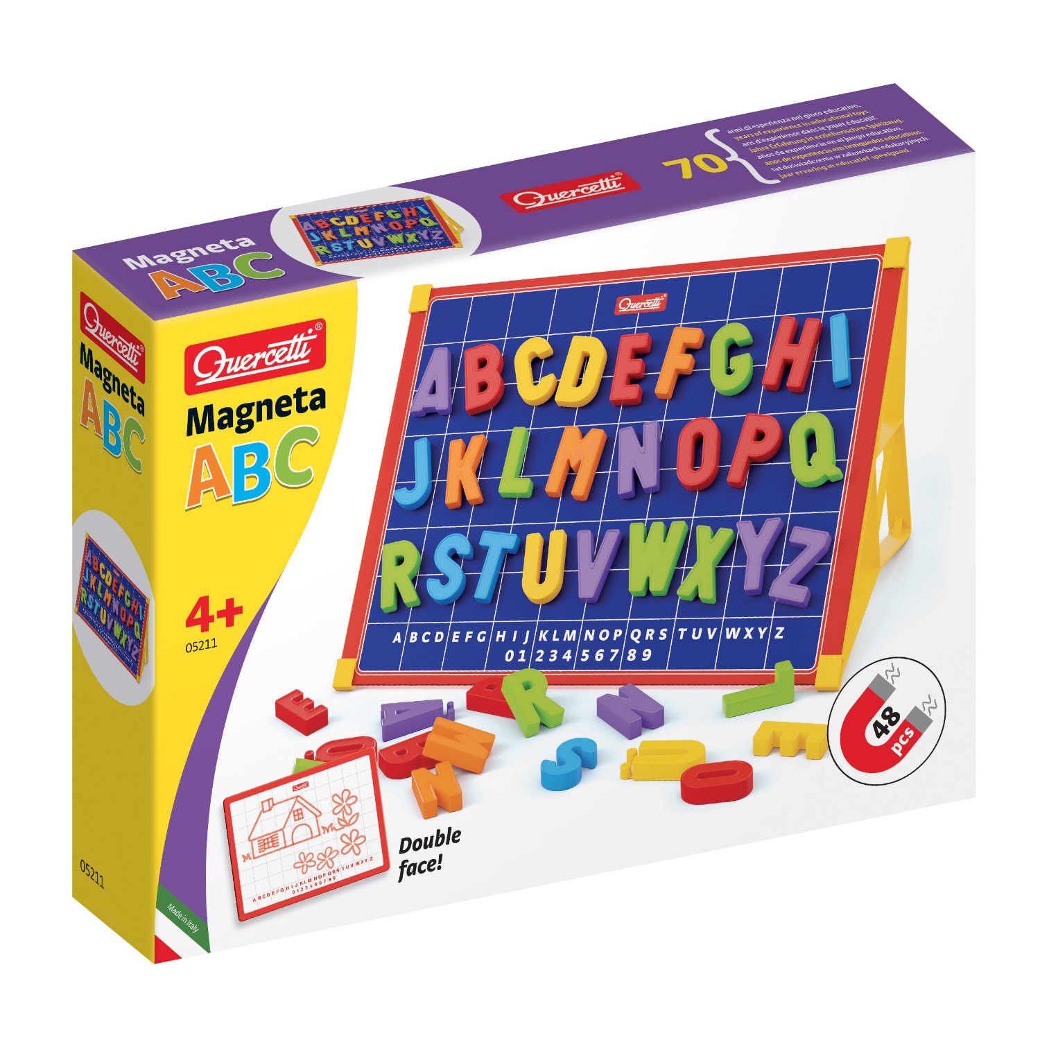 Magneetbord abc 53-delig