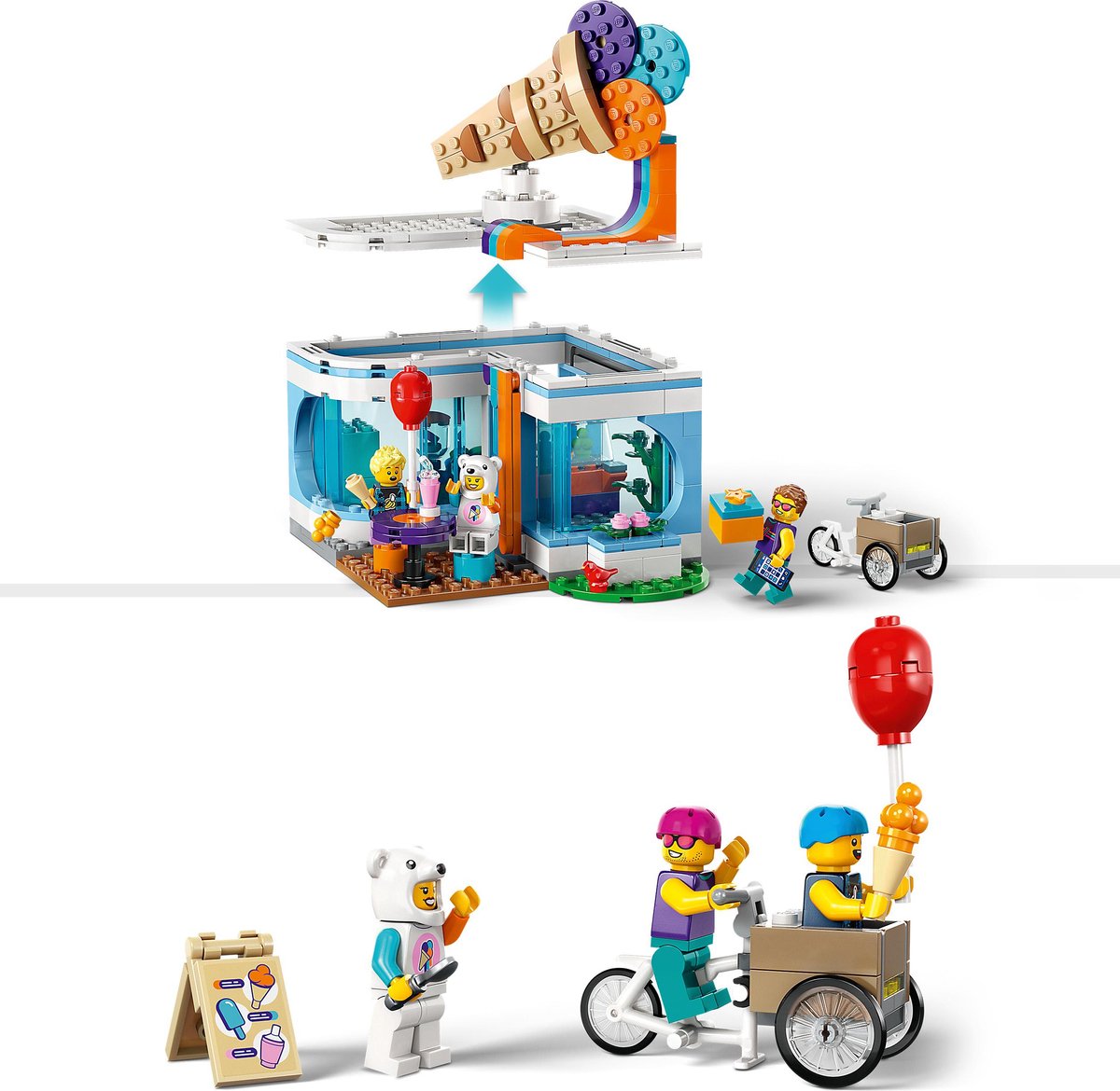 LEGO City IJswinkel Bouwset met Fiets - 60363