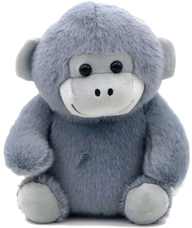 pluche knuffel aap 22 cm grijs