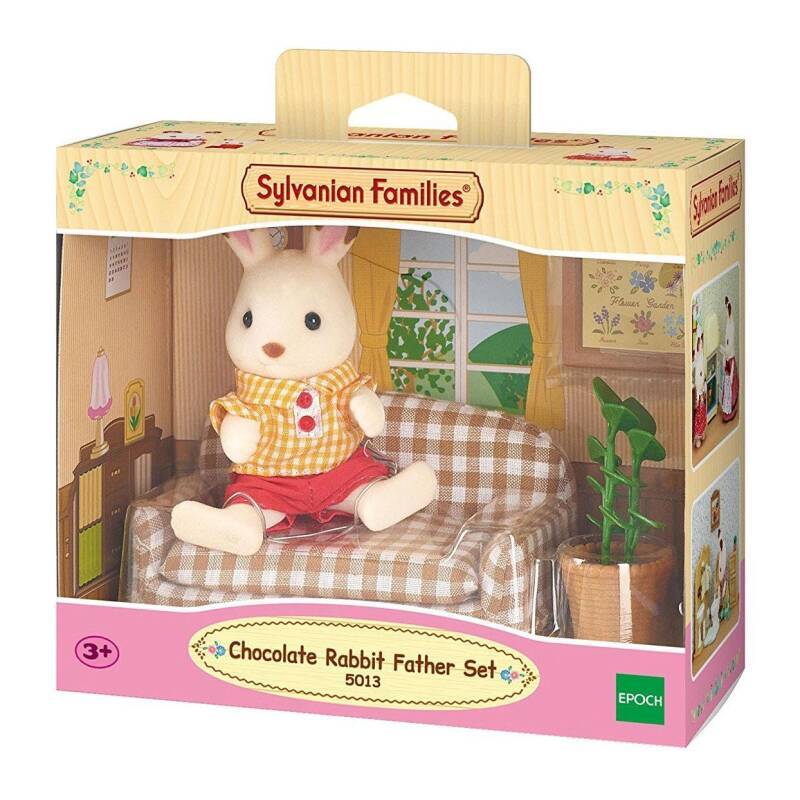 Sylvanian families 5013 set vader chocoladekonijn