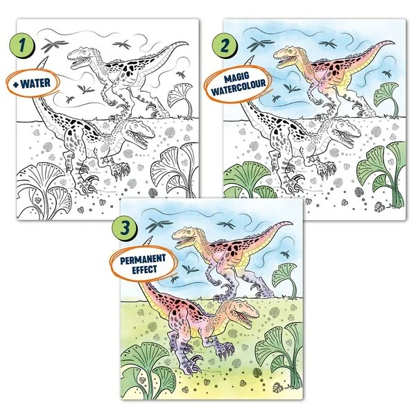 Dino World Magisch Waterverf Kleurboek 12578
