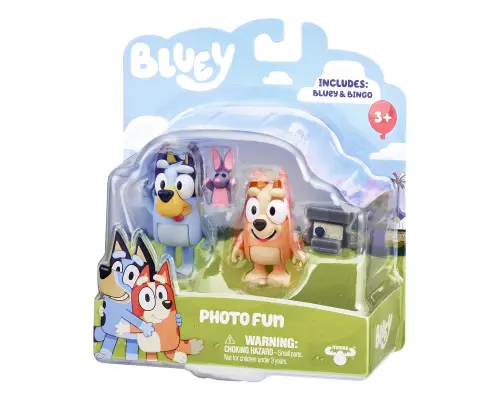 Bluey Speelfiguren Fotoplezier set 2 stuks
