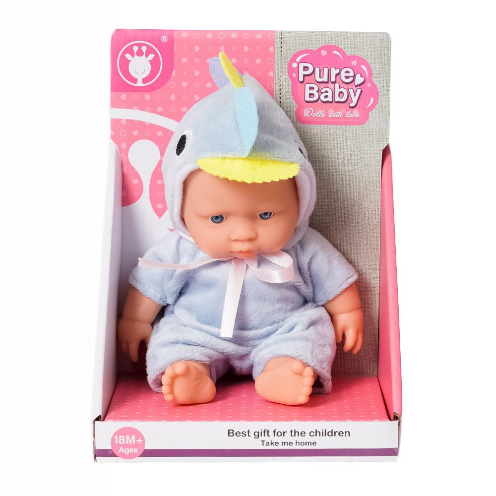 Babypop in haaien pakje - 20 cm