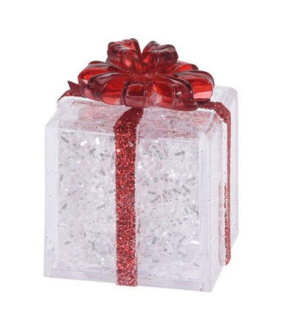 Cadeau ROOD met kleur veranderende LED