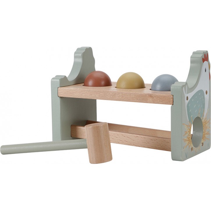 Little Dutch Hamerbankje met ballen Little Farm LD7146