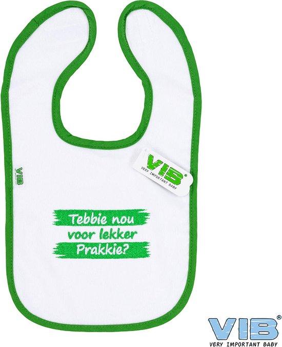 VIB® - Slabbetje Luxe velours - Tebbie nou voor lekker prakkie?