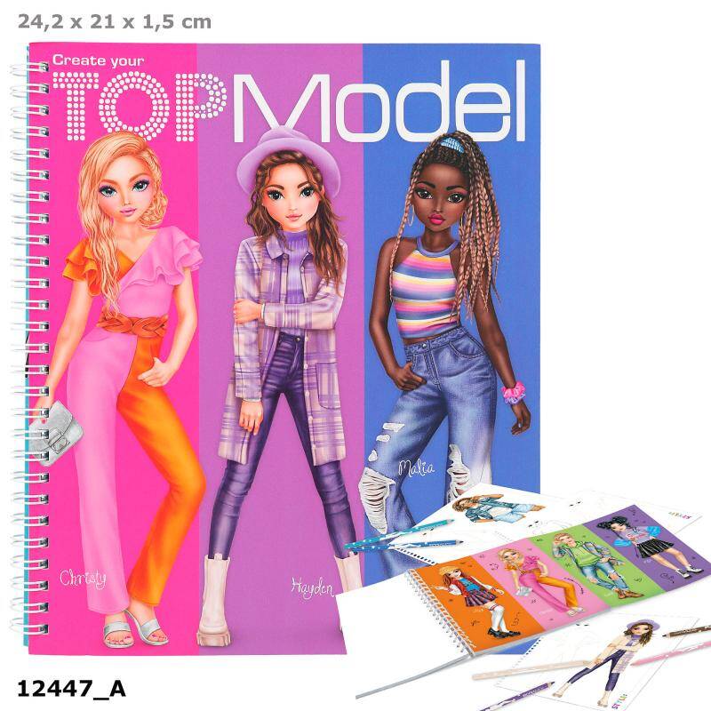12447 Create your topmodel kleurboek