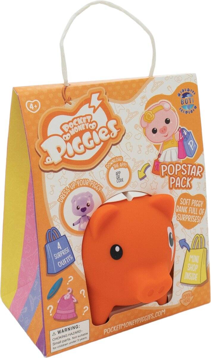 Pocket money piggies - pop star pack