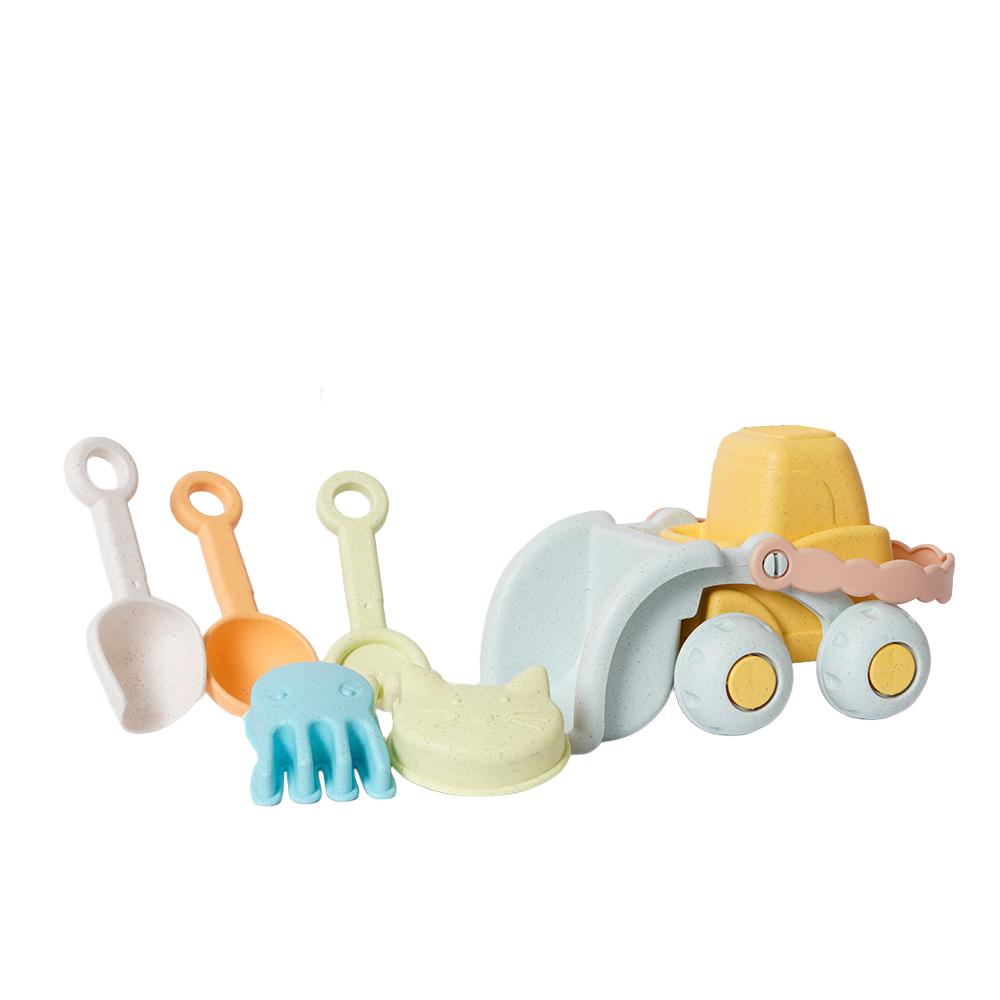 BIOplastic Strandset Bulldozer 8-delig
