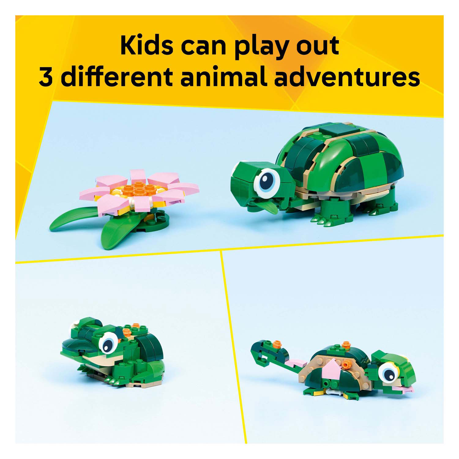 LEGO Creator 31377 Schildpad met waterlelie