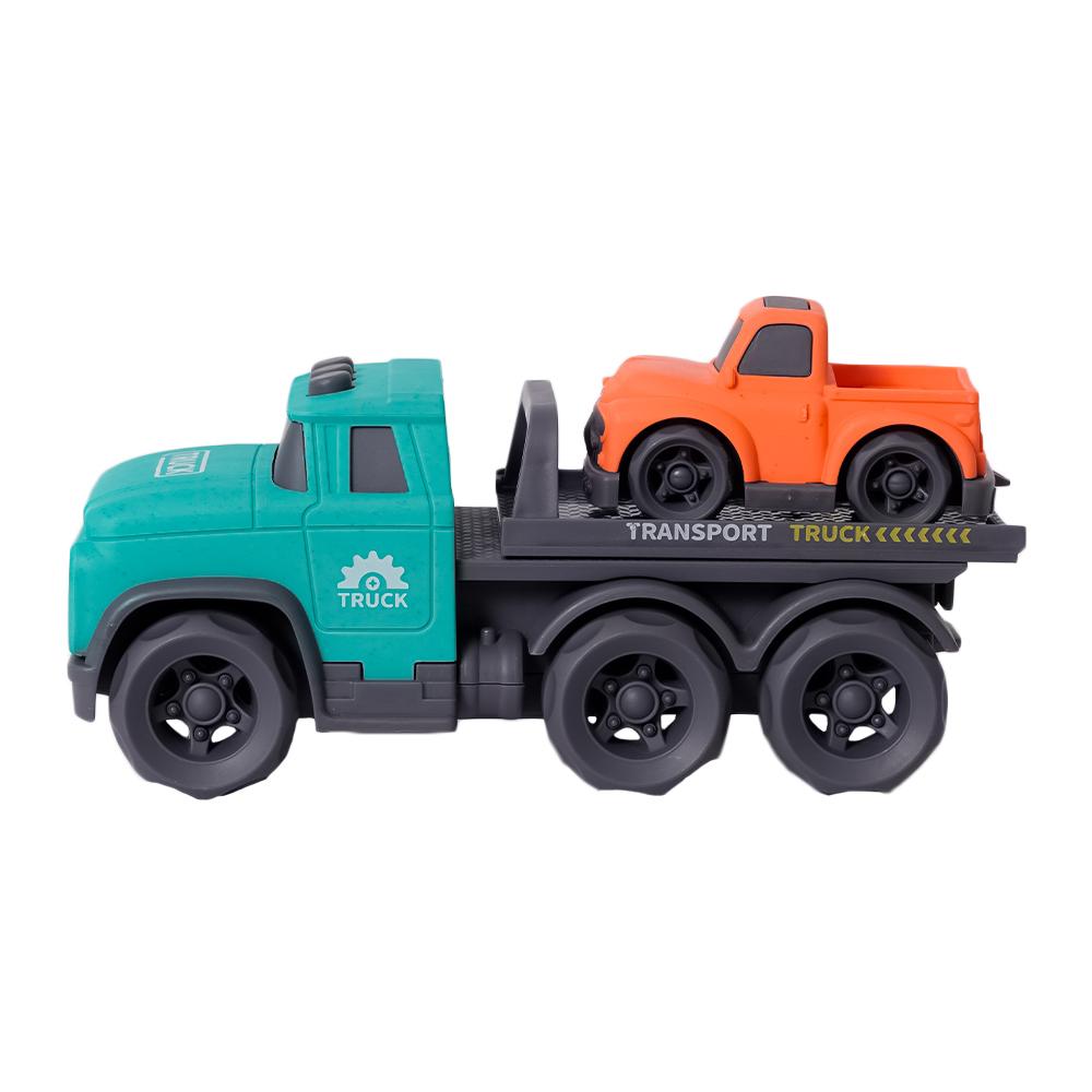 BIOplastic Transportwagen met 1 auto - 24 cm