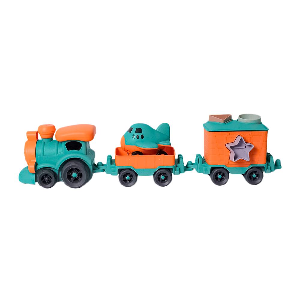 BIOplastic Vormenstoof Trein - 3 Wagons