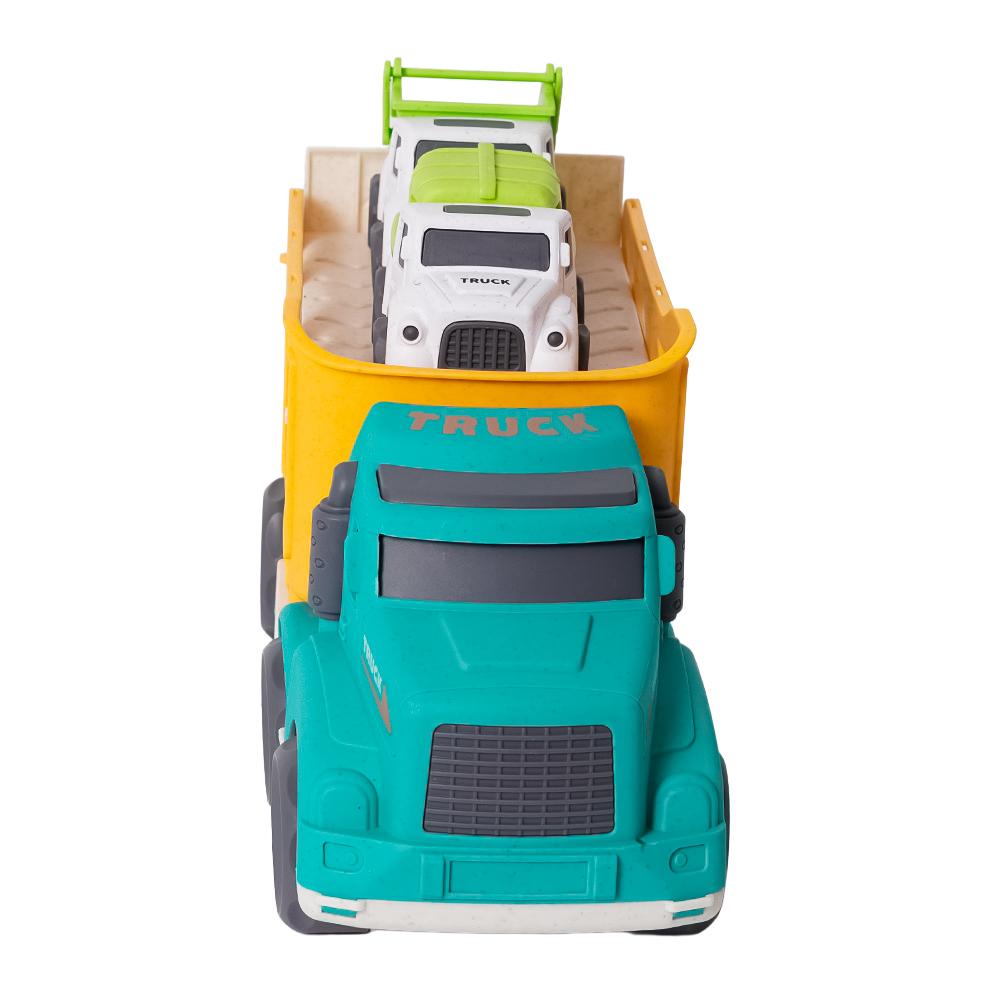 BIOplastic Transportwagen met 3 kleine Vrachtwagen