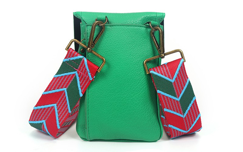 Groen telefoon- en schoudertasje Marken