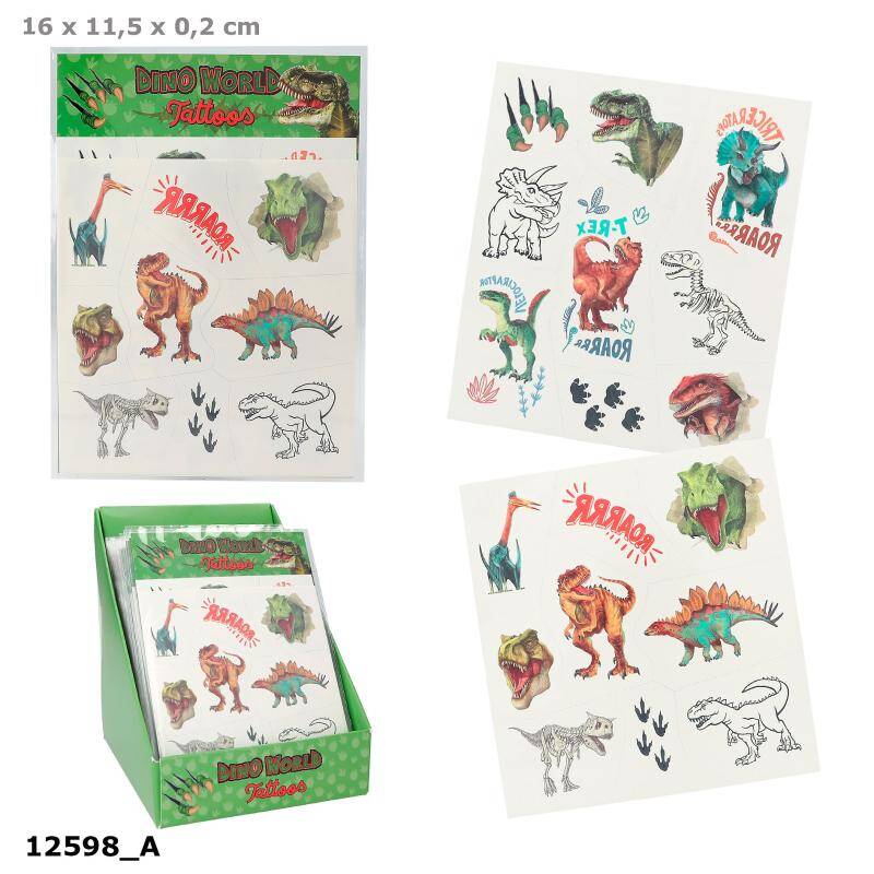 12598 Dino world tattoos