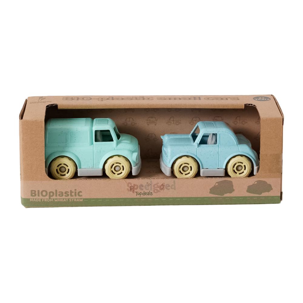 BIOplastic Vintage Autoset Pastel Blauw 2-delig