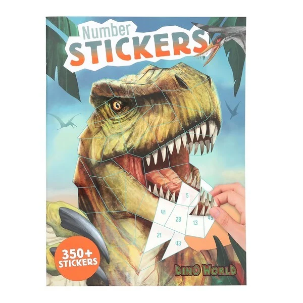 Dino World Number Stickers Stickerboek 13243