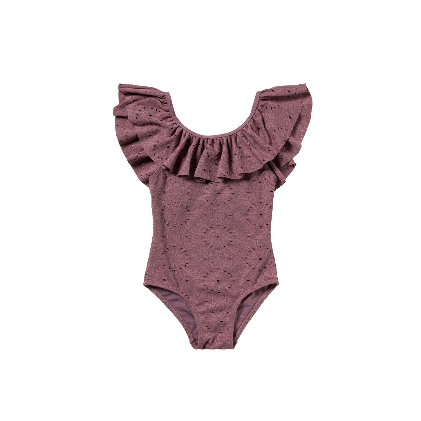 Salted Stories Broderie | Swimsuit lila 110/116