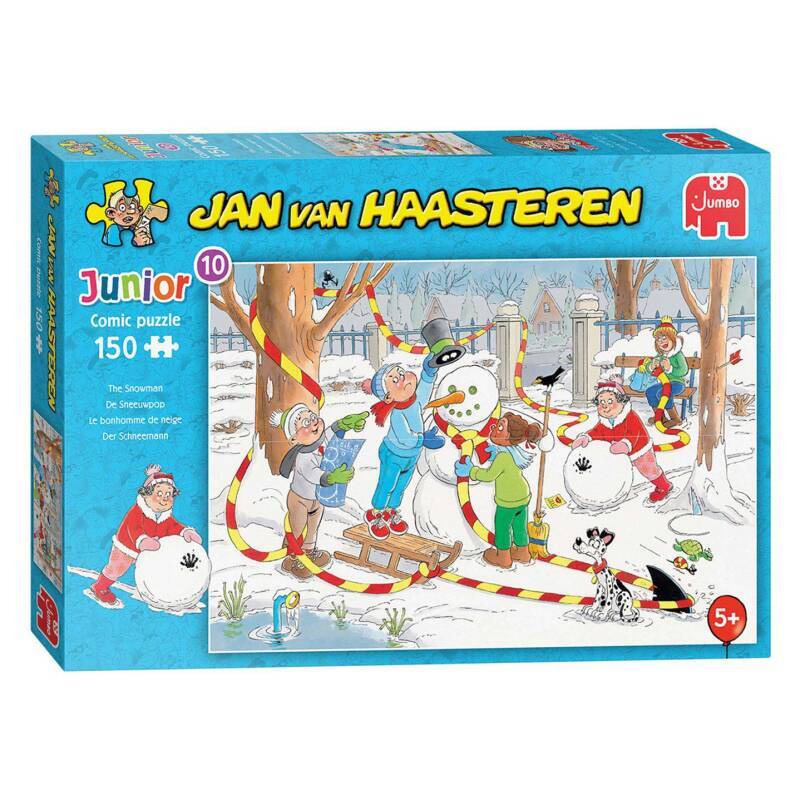 Jan van haasteren puzzel junior - de sneeuwpop, 150st.