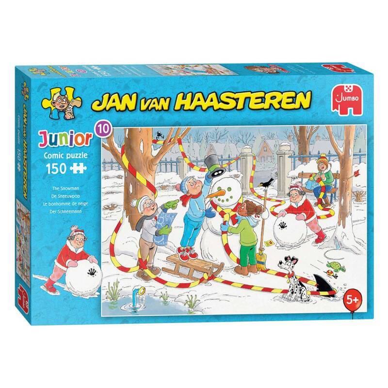 Jan van haasteren puzzel junior - de sneeuwpop, 150st.