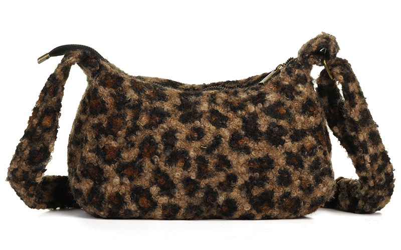 Camel panter schoudertas Vantoux