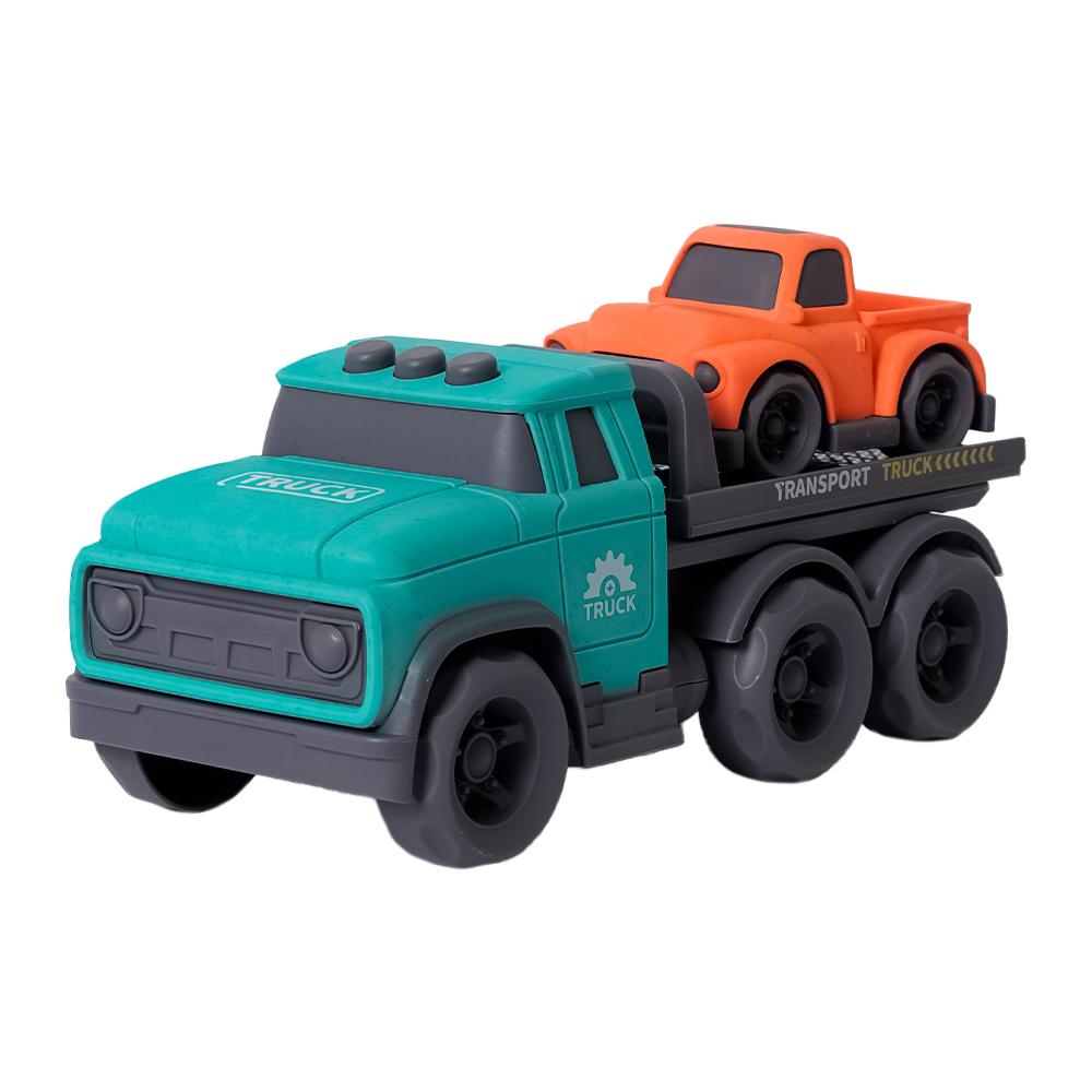 BIOplastic Transportwagen met 1 auto - 24 cm