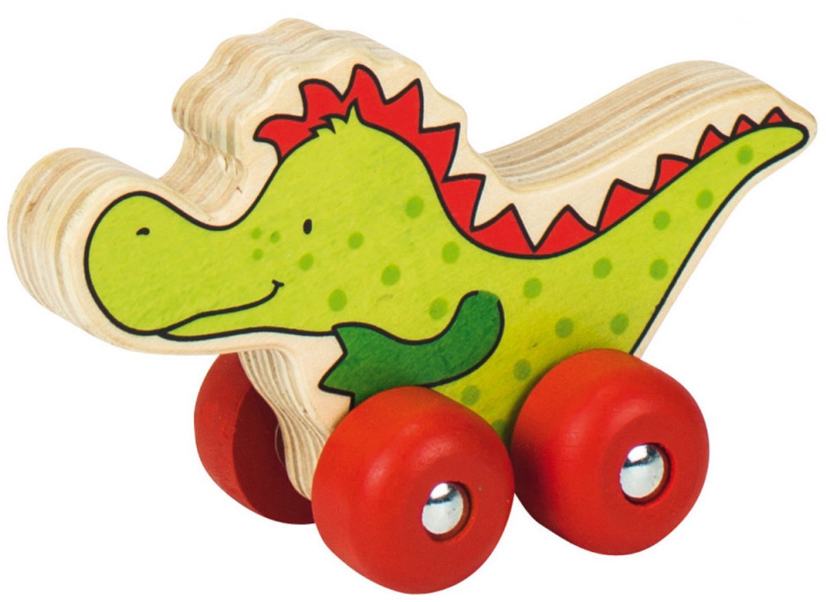 Houten draak op Wielen