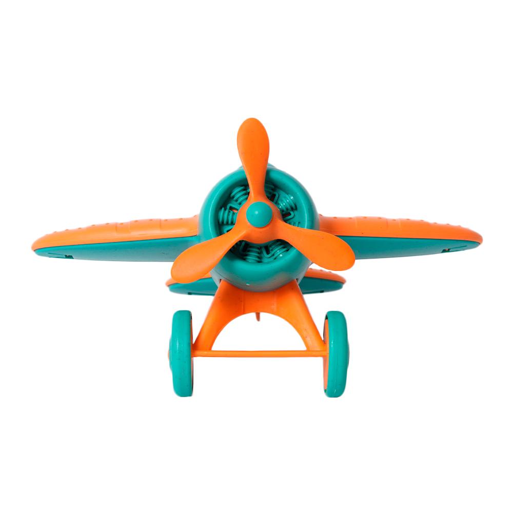 BIOplastic Vliegtuig - 18,5 cm oranje/blauw