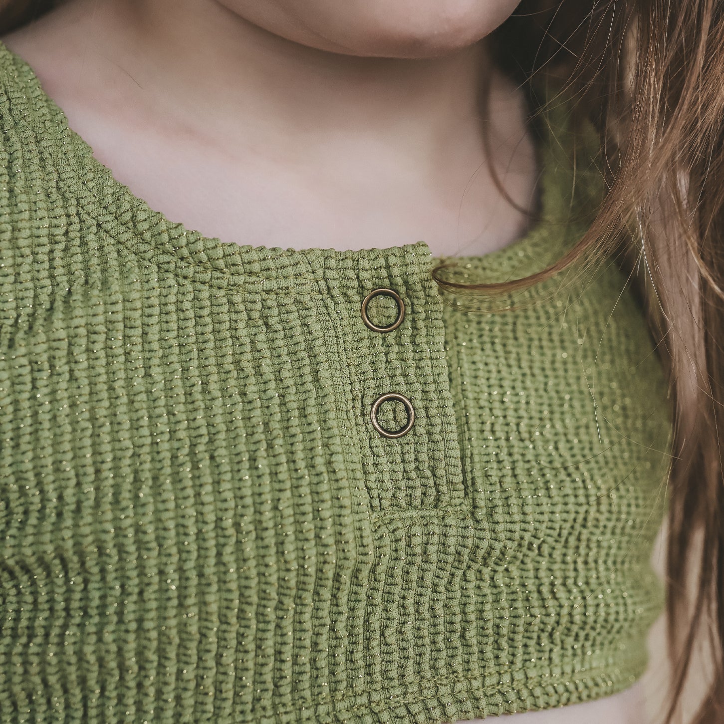 Salted Stories Glitter Crinkle | Bikini green 110/116
