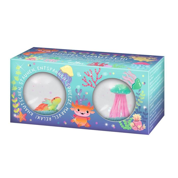 Axolotl dubbele anti stressbal