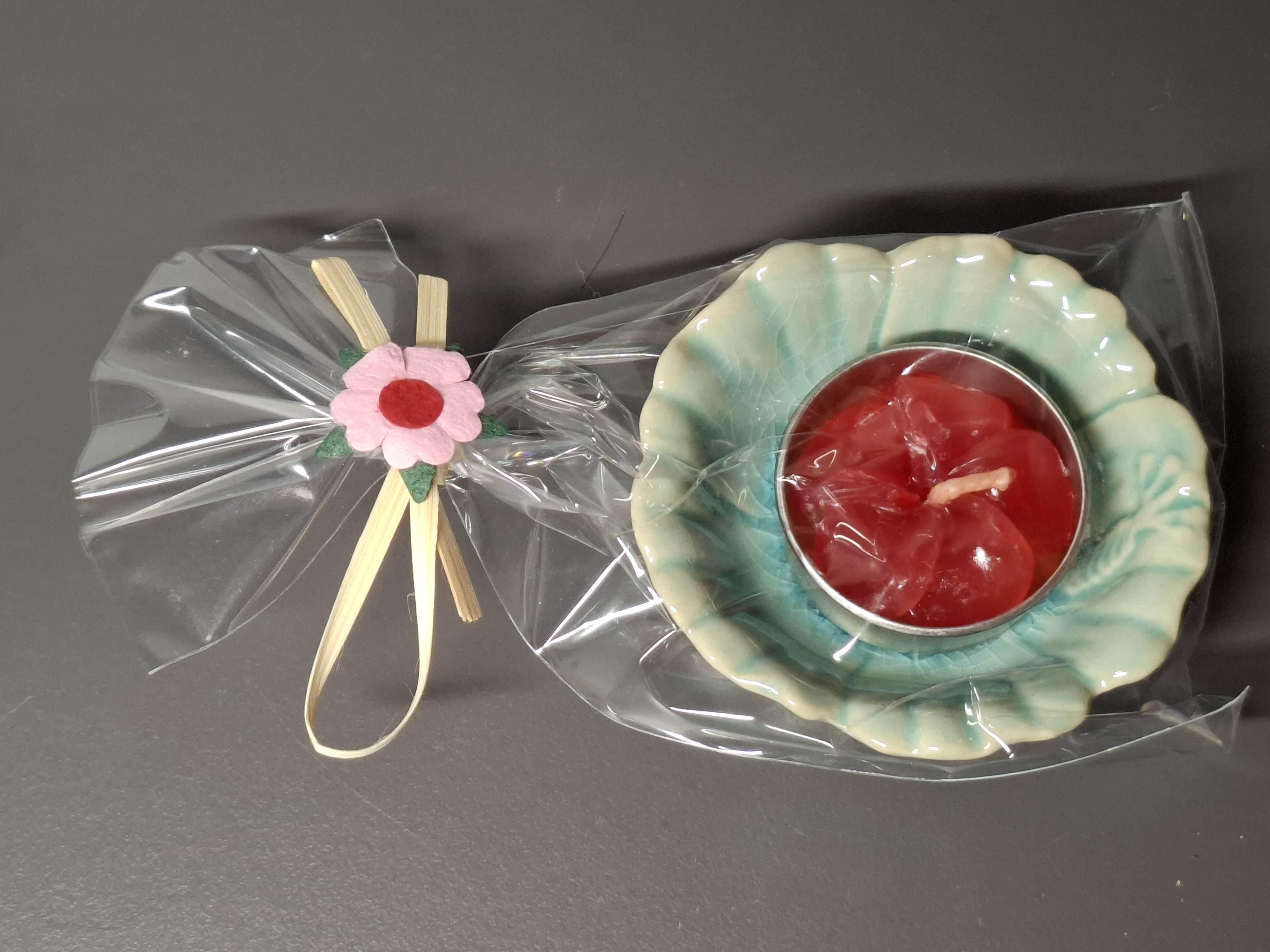 Theelichtje in schaaltje