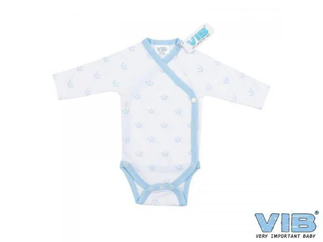 V.i.b. romper all over print — blauw-kroontje