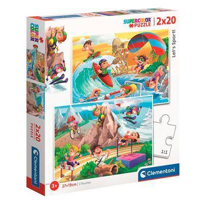 Clementoni puzzel let’s sport 2x20