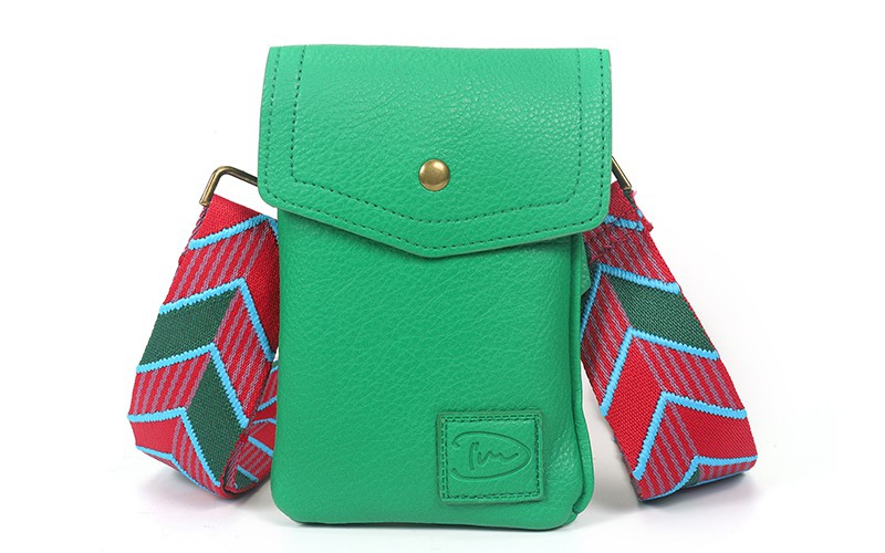 Groen telefoon- en schoudertasje Marken