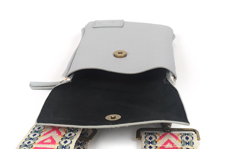 Blauw telefoon- en schoudertasje Marken