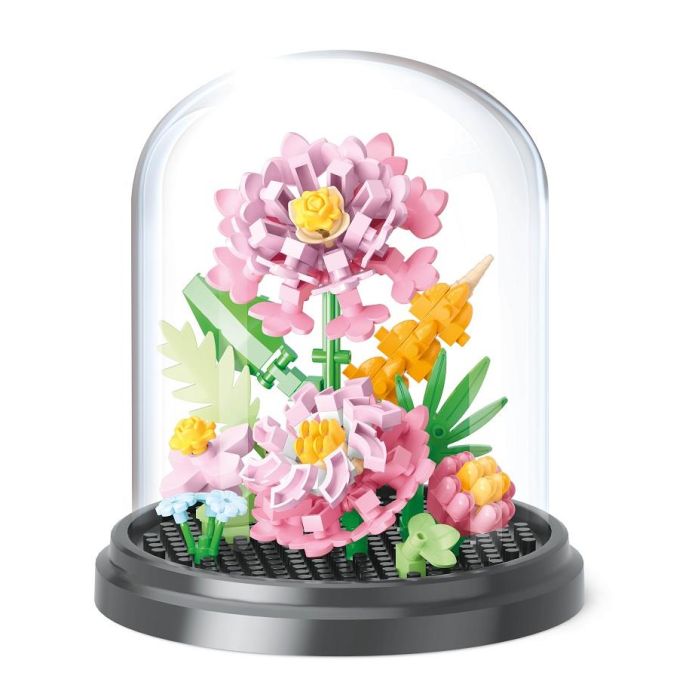 Brick garden bloem 11 cm met stolp