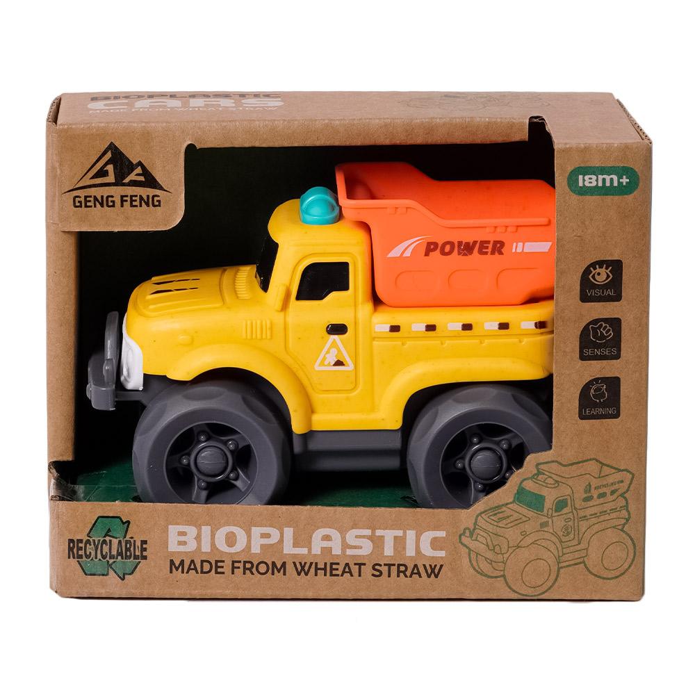 BIOplastic Off-Road Kiepwagen geel - 11 cm
