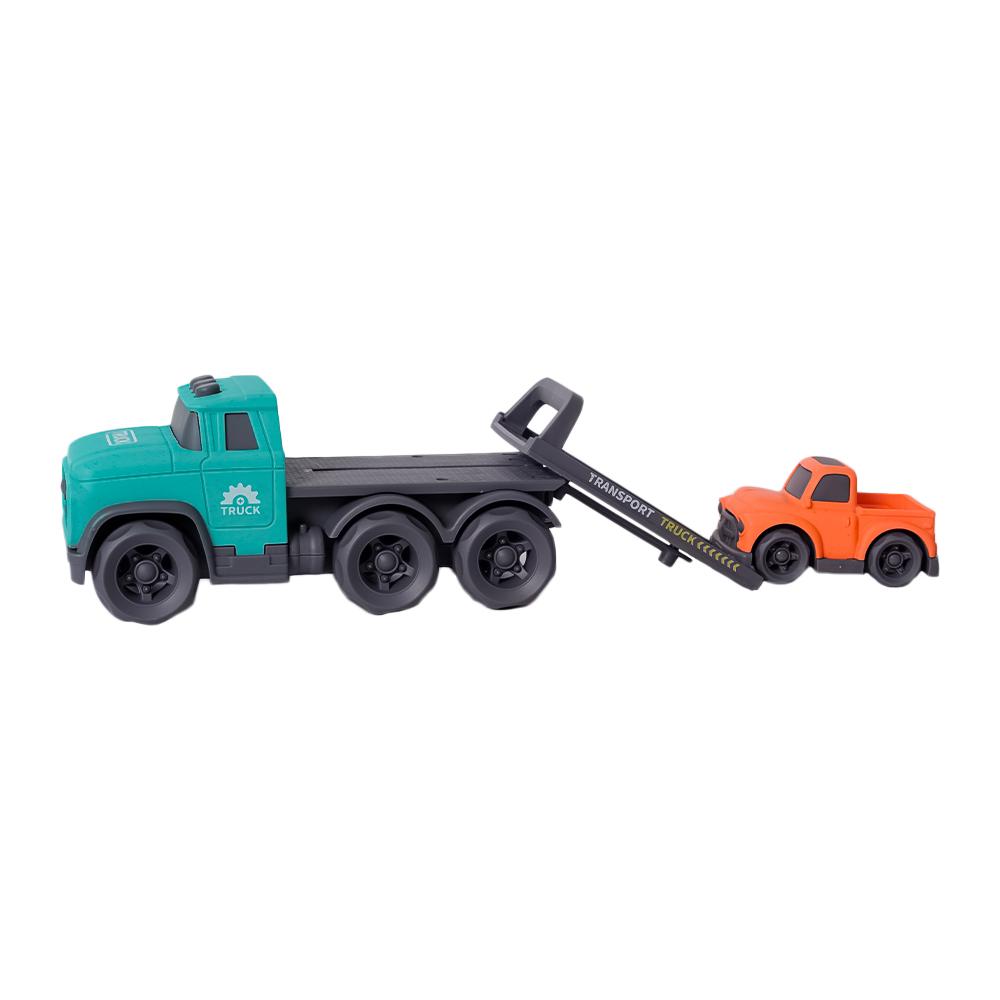 BIOplastic Transportwagen met 1 auto - 24 cm