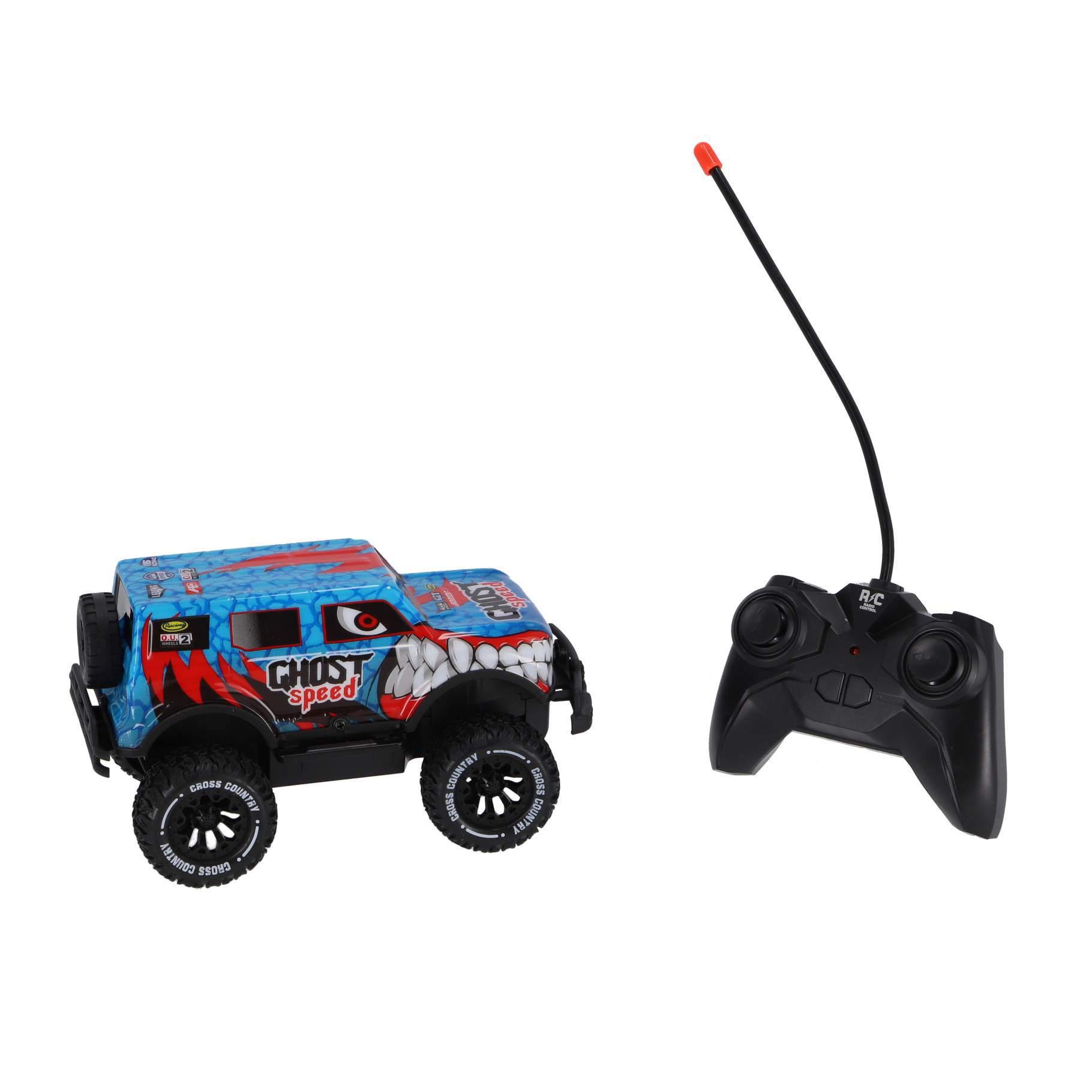 Radiografische bestuurbare auto light up speed BLAUW