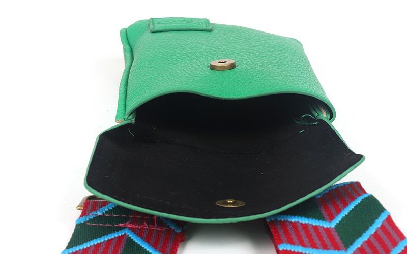 Groen telefoon- en schoudertasje Marken