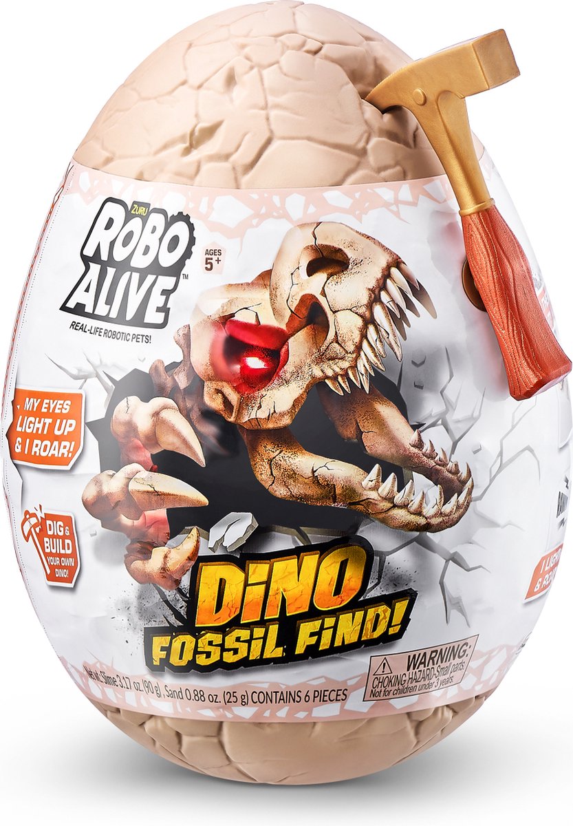 Dino Fossil Find verrassingsei met dinoskelet