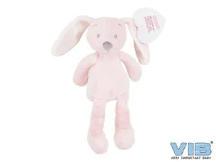 V.i.b. pluche konijn groot 35cm 'very important rabbit' — roze